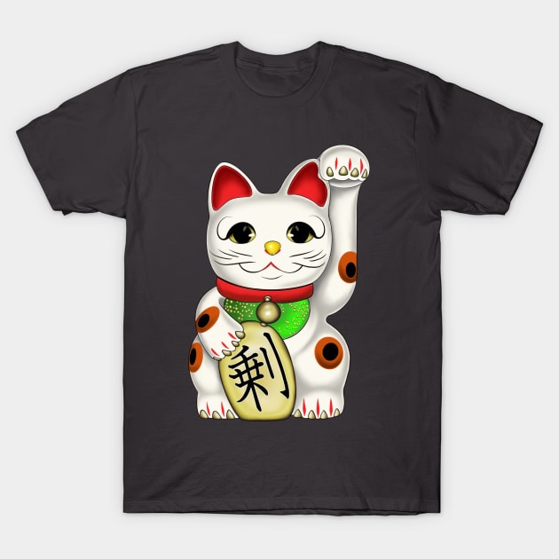 Lucky Cat T-Shirt by Pat’s Stuff 